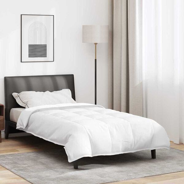 vidaXL Duvet 2-in-1 Bianco 140 x 220 cm Piuma