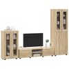 vidaXL Set mobile TV con porta FLORIN Rovere Sonoma Legno multistrato