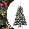 vidaXL Albero di Natale artificiale con 150 LED Verde 120 cm