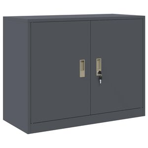 vidaXL Armadio Antracite 90 x 40 x 70 cm Acciaio