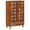vidaXL Credenza Noce 60 x 33,5 x 100 cm Legno di mango massello