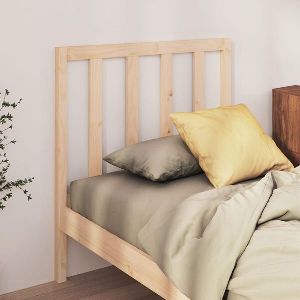 vidaXL Testiera per Letto 106x4x100 cm in Legno Massello di Pino