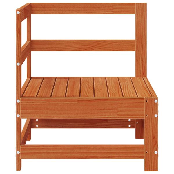 vidaXL Divano Angolare da Giardino Legno di pino massiccio