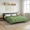 vidaXL Duvet Estivo Trapuntato Verde 200 x 240 cm Microfibra