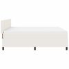 vidaXL Letto a molle Crema e Bianco 203 x 180 x 88 cm
