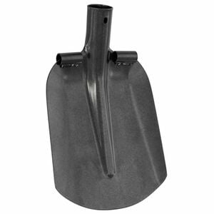 vidaXL Testa di Pala Argento 33 x 21 cm Acciaio verniciato a polvere