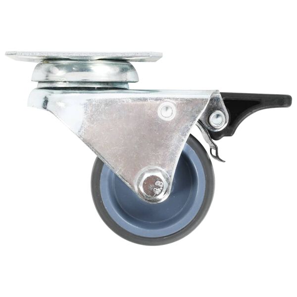 vidaXL Ruote Girevoli Gemellate 8 pz 50 mm