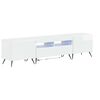 vidaXL Mobile TV LED a 5 pezzi Bianco Lucido Legno ingegnerizzato