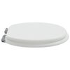 vidaXL Sedile del WC 2 pcs Bianco 44 x 38 cm Pannello MDF
