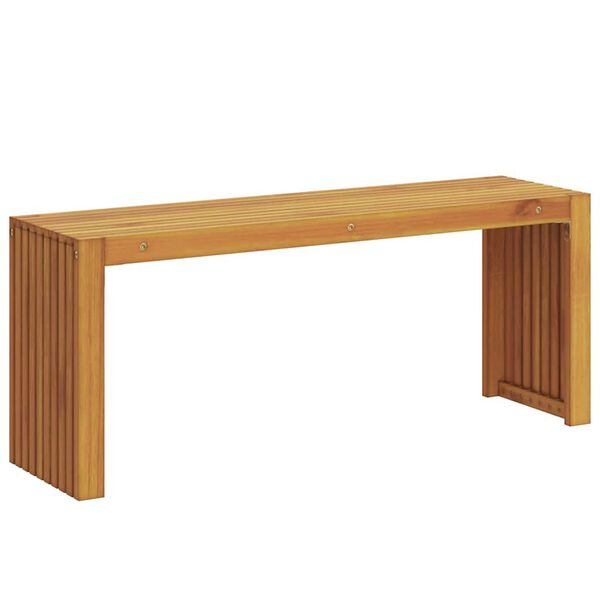 vidaXL panchina Olio Naturale 110 x 30 x 45 cm Legno di teak solido