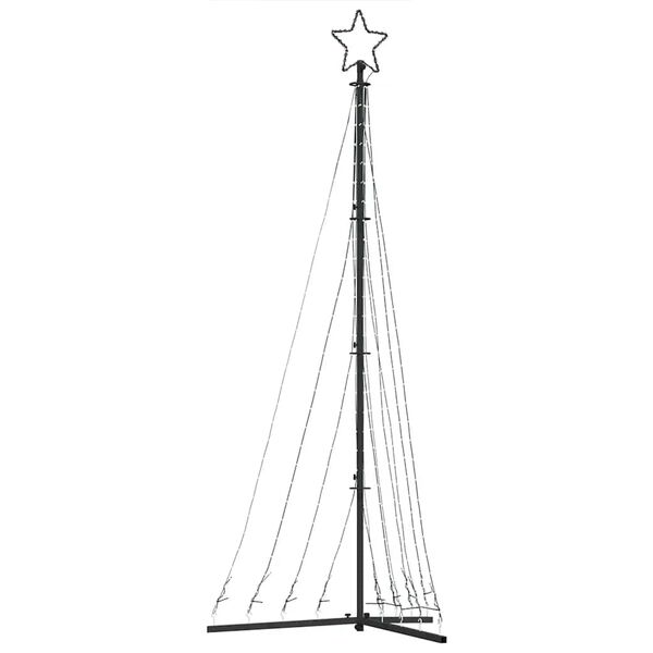 vidaXL Albero di Natale a LED 447 LED Bianco Freddo 250 cm