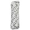 vidaXL Corda da Barca 2 mm 15 m Bianco e Nero Poliestere