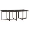 vidaXL Set Divani da Giardino 9 pz con Cuscini in Polyrattan Marrone