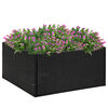 vidaXL Fioriera da Giardino Nero 80x80x40 cm in Polyrattan