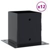 vidaXL Basi Pali Quadrati 12 pz 101x101 mm Acciaio Verniciato Polvere