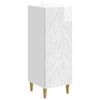 vidaXL Credenza Bianco Lucido 33 x 34,5 x 90 cm Legno ingegnerizzato