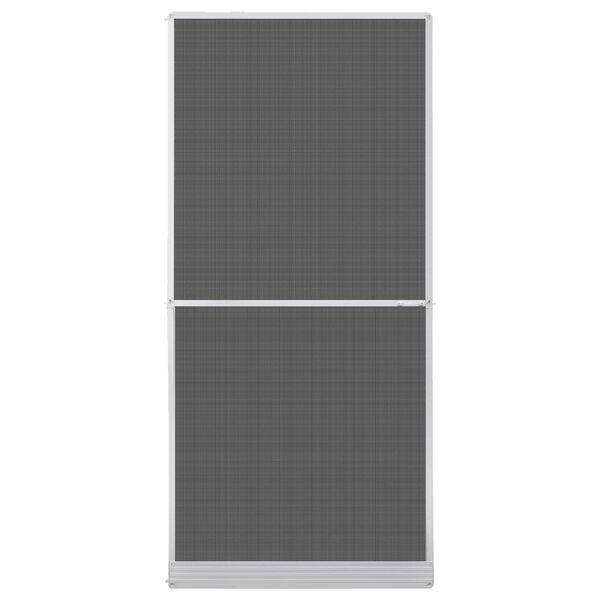 vidaXL Schermo Insetti a Battente Bianco e Nero 100 x 215 cm