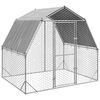 vidaXL Recinto per Polli con Tetto 2,5x2x2,25 m in Acciaio Zincato