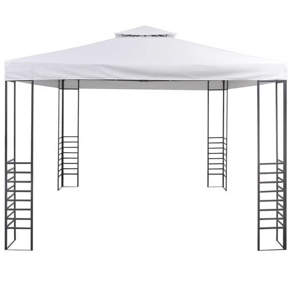 vidaXL Gazebo da Giardino 3x3 m Bianco