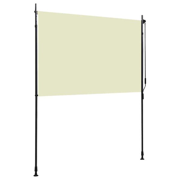 vidaXL Tenda a Rullo per Esterni 200x270 cm Crema