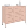vidaXL Credenza Rosa 100,5x39x79 cm in Acciaio