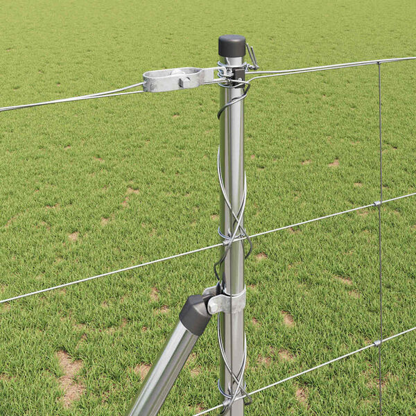 vidaXL Recinto Selvaggio Zincato a Caldo 1000 x 120 x 0,18 cm Ferro