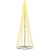 vidaXL Albero di Natale LED 385 cm 2460 LED Bianco caldo Acciaio Nero