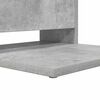 vidaXL Tavolo laterale Grigio cemento 40 x 35 x 60,5 cm