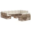 vidaXL Set Divano da Giardino 13 pz Beige polyrattan