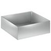 vidaXL Vaso da giardino Argento 60 x 60 x 20 cm Acciaio zincato