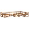 vidaXL Set di divani da esterno 9 pcs Naturale