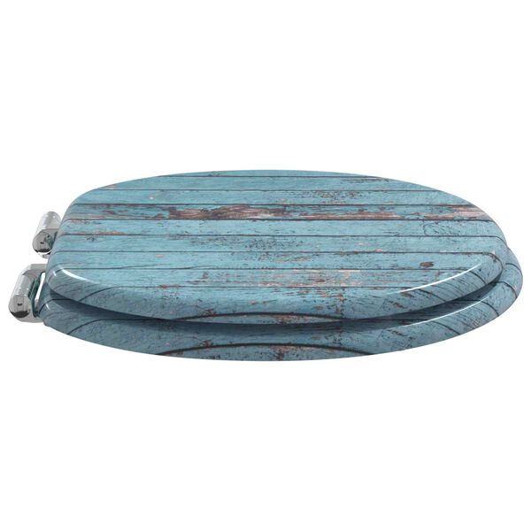 vidaXL Copriwater 2 pz con Chiusura Ammortizzata in MDF Legno Anticato