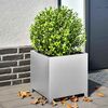 vidaXL Fioriere da Giardino 2 pz 40x40x40 cm in Acciaio Zincato
