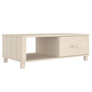 vidaXL Tavolino HAMAR ambra 100x55x35 cm in Legno Massello di Pino