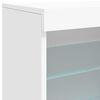 vidaXL Credenza con Luci LED Bianca 181,5x37x67 cm