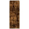 vidaXL Mobile a Muro con Ante in Vetro Rovere Fumo 35x37x100 cm