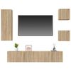 vidaXL Set di Mobili TV 5 pz Rovere Sonoma in Legno Multistrato