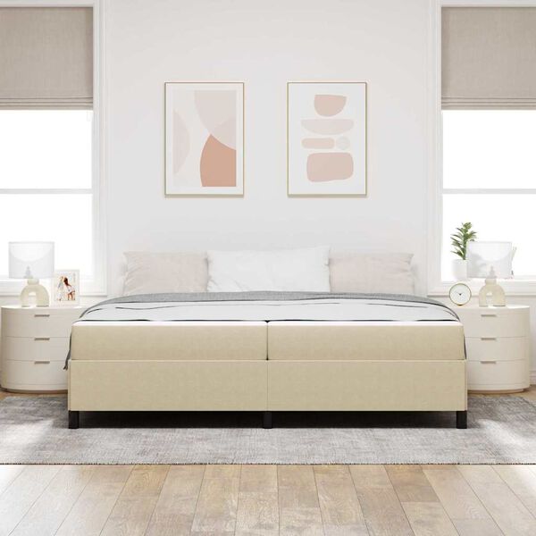 vidaXL Struttura del letto Grigio Verde Chiaro 200 x 200 cm Tessuto