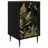 vidaXL Armadio da Notte RHENEN Rovere Nero 36 x 33 x 61 cm