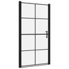 vidaXL Porta per Doccia in Vetro Temperato 100x178 cm Nera