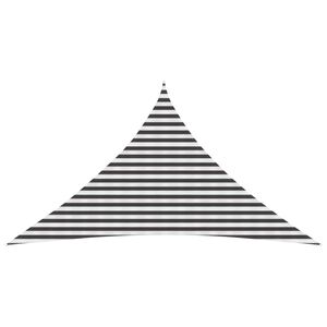 vidaXL Telo Ombra 4 x 4 x 5,8 m HDPE Triangolare Antracite e Bianco