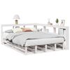 vidaXL Letto Libreria senza Materasso Bianco 140x200 cm Legno di Pino