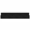vidaXL Struttura letto con materasso con materasso 2 pcs Nero Velluto