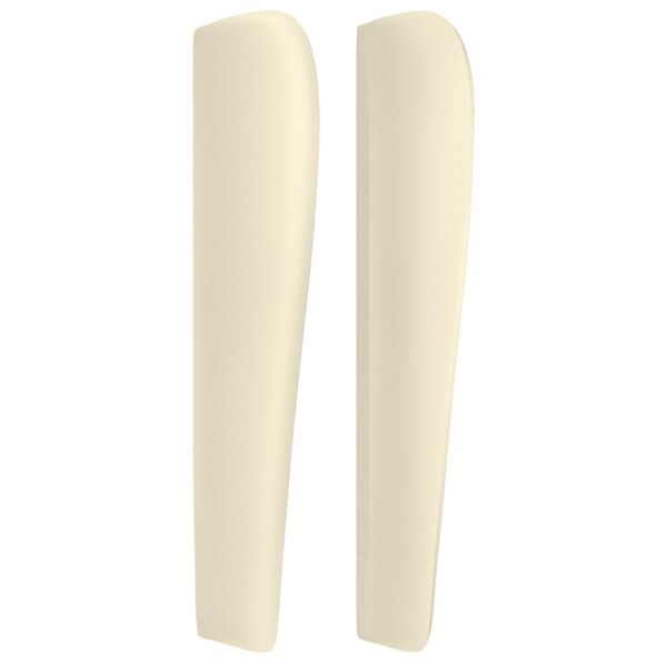 vidaXL Testiera ad Orecchio Crema 83x23x118/128 cm in Similpelle