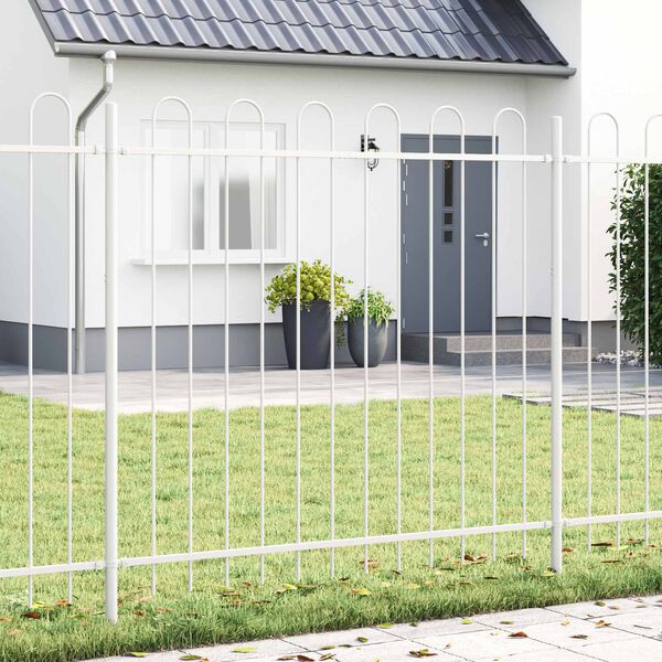 vidaXL Recinzione per Giardino 2 pcs Grigio 3,4 x 1 m