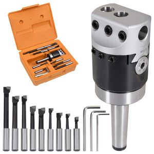 vidaXL Set Strumenti di Foraggio 15 pz 50 mm con Teste F1-12 MT2-M10