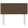 vidaXL Testiera Marrone Scuro 100x5x78/88 cm in Tessuto