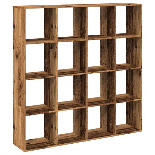 vidaXL Libreria Legno Antico 137,5x29x137,5 cm in Legno Multistrato