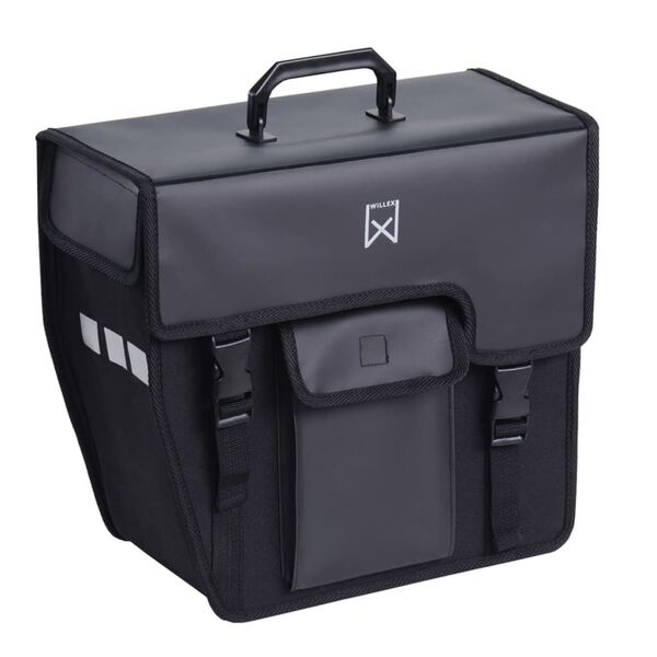Willex Borsa da Bici Laterale 17 L Nero Pendente a Sinistra