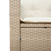 vidaXL Sedia da Giardino con Cuscini Beige in Polyrattan